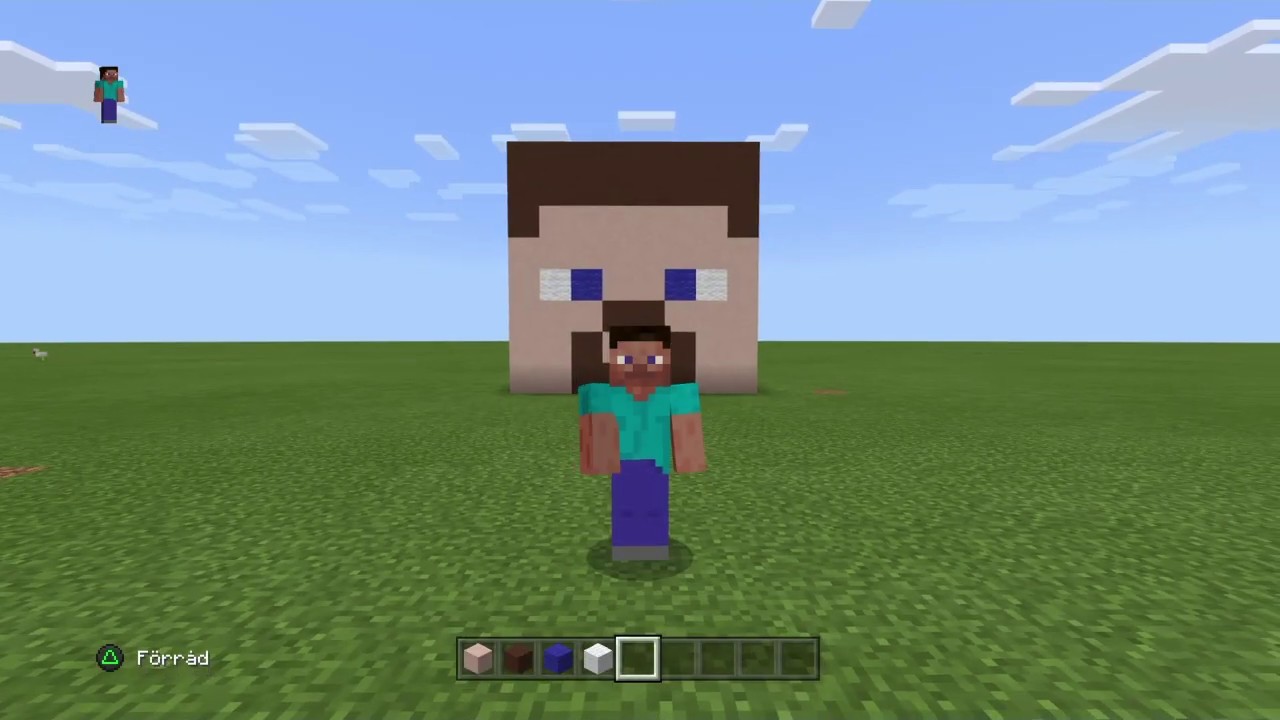 Minecraft how to build a steve head