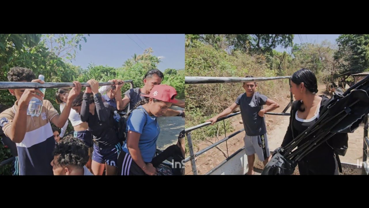 Nos vamos hacia Nahuizalco con las chicas del equipo,jeymi entrevista al famoso pinocho!😂😆