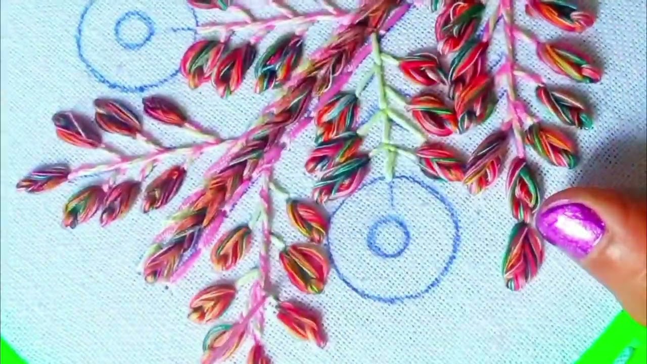😍 इतना सुंदर Embroidery Design आपने पहले नहीं देखा होगा 💖 #ViralVideo #EmbroideryArt #Handmade