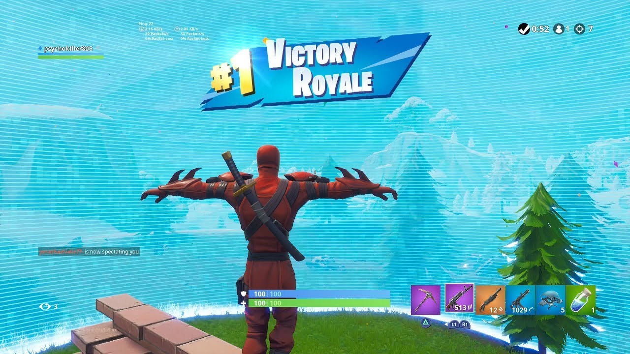 FORTNITE First Win with “HYBRID” SKIN (“NINJA” OUTFIT Showcase) | Fortnite SEASON 8 BATTLE PASS