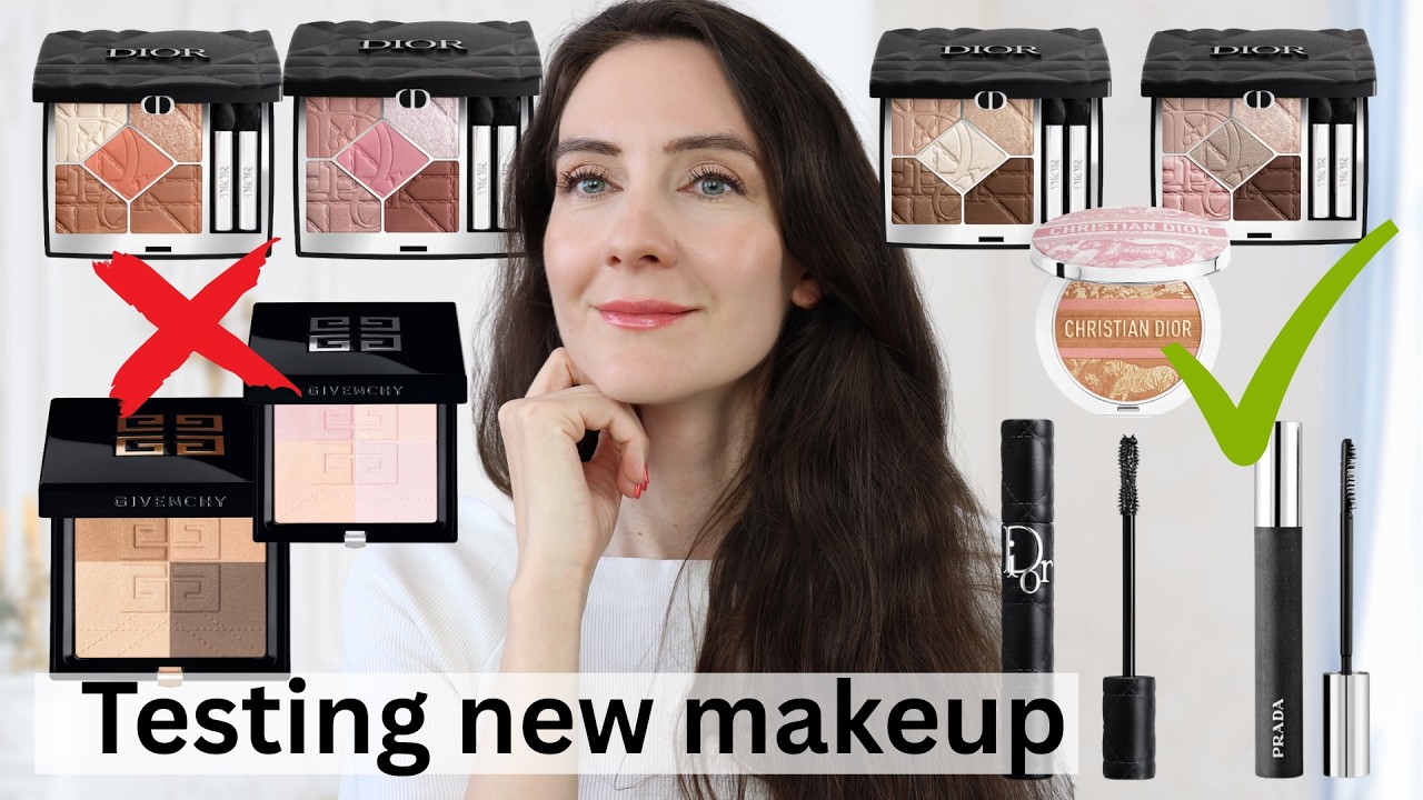 I tried ALL Dior Cannage Neutral eyeshadows| new Givenchy Bronzer & powder | Pradascope mascara