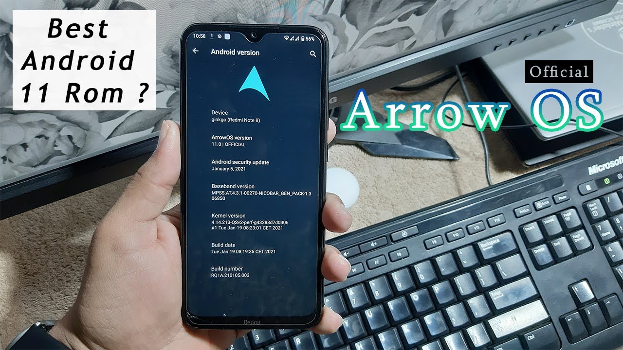 Install Best Android 11 Rom On Redmi Note 8/8T | Official Arrow OS v11