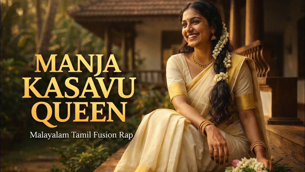 Manja Kasavu Queen 🔥 | Malayalam Tamil Fusion Rap | Cinematic Love Anthem 2026	| Malayali Pennin 💛 