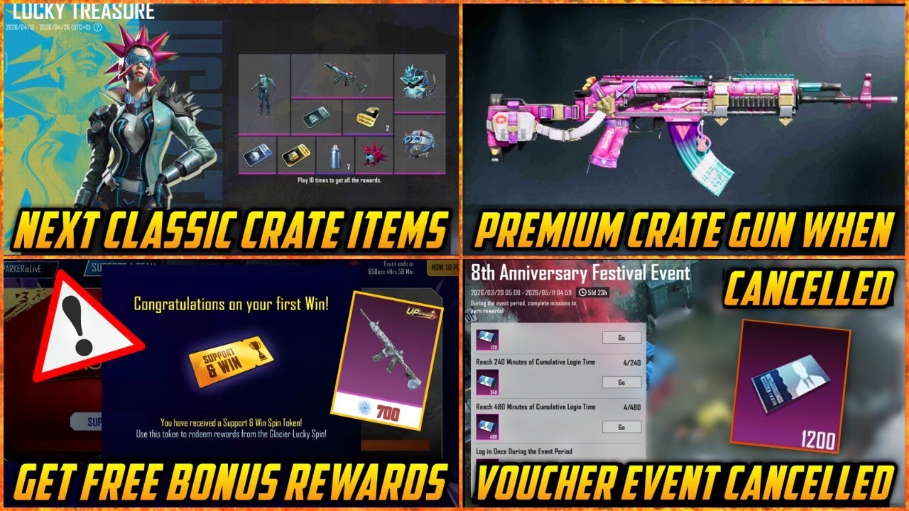 🔴 Upgrade Gun in Premium Crate When in Bgmi ? | New Classic Crate Rewards | IPL Event Bonus Rewards