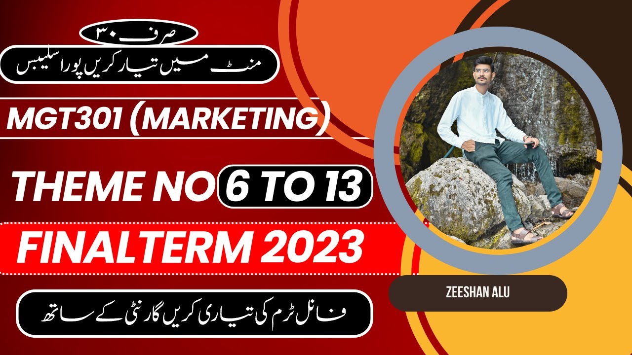 MGT301 Theme 6 to 13 | MGT301 Finalterm Preparation 2023 | MGT301 Module 6 to 13 | ZA Academy