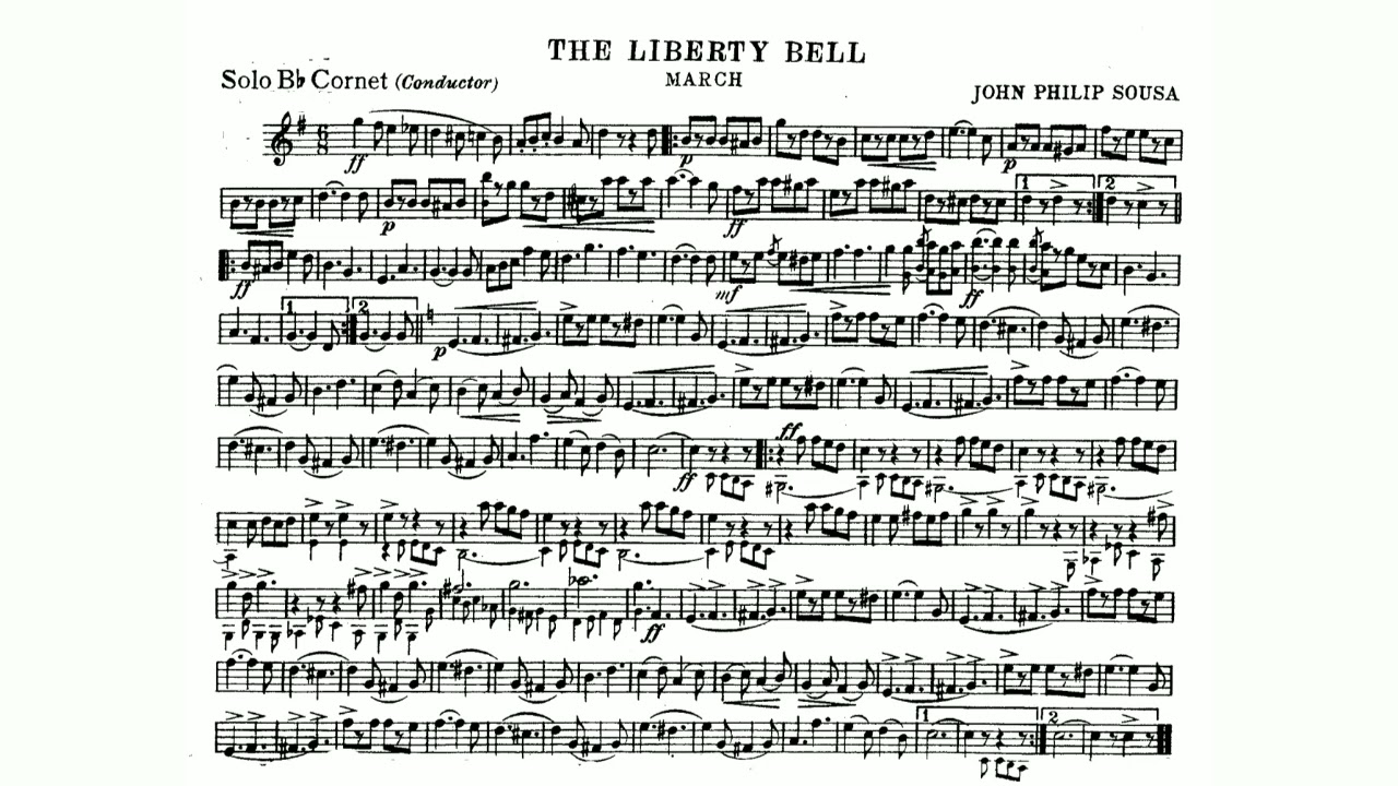The Liberty Bell March by John Philip Sousa - Solo B-flat Cornet