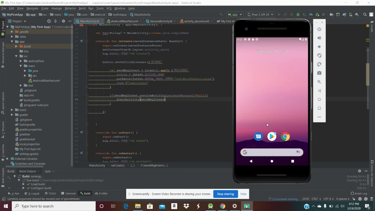 Android Basics - Intent and Intent Filter