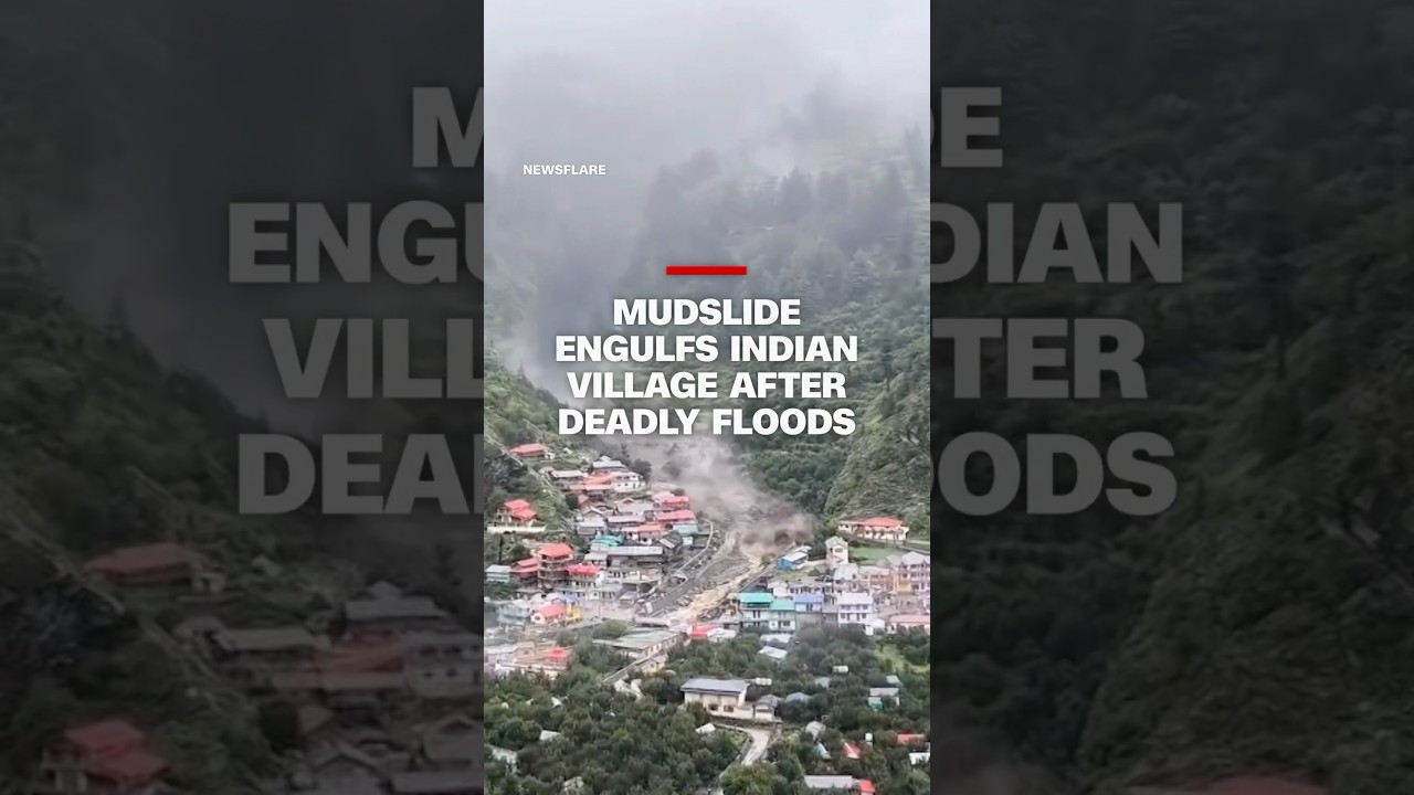 Mudslide engulfs Indian village after deadly floods