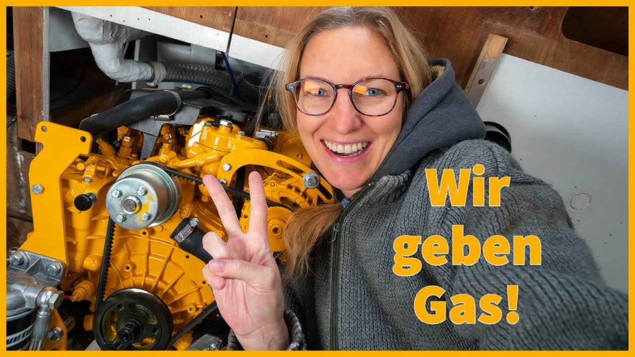 💪 Wir geben Gas! Motor ausrichten und Propeller montieren für unseren neuen Motor am Segelboot