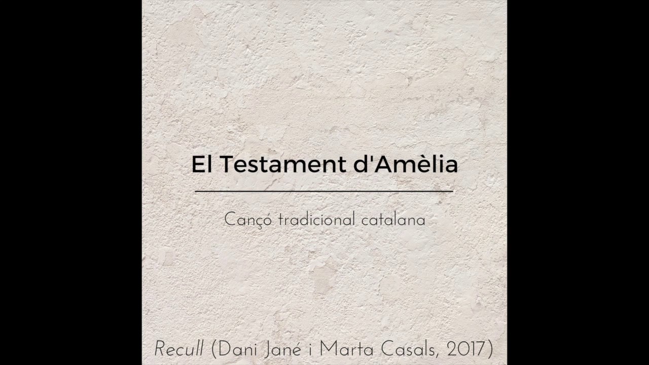Dani Jané i Marta Casals - El Testament d'Amèlia (2017)
