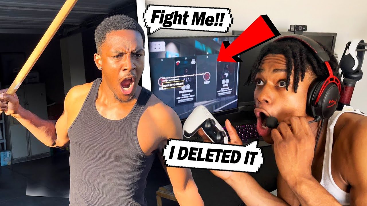 😨Angry 25 Year Old Game FREAK Nearly K*lls Me After I Delete his 99 OVR 2K23 Build!?!?😱(BACKFIRES)