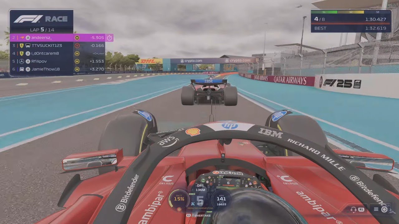 Latest f1 update broke the game, how am i 1st???? 😭😭