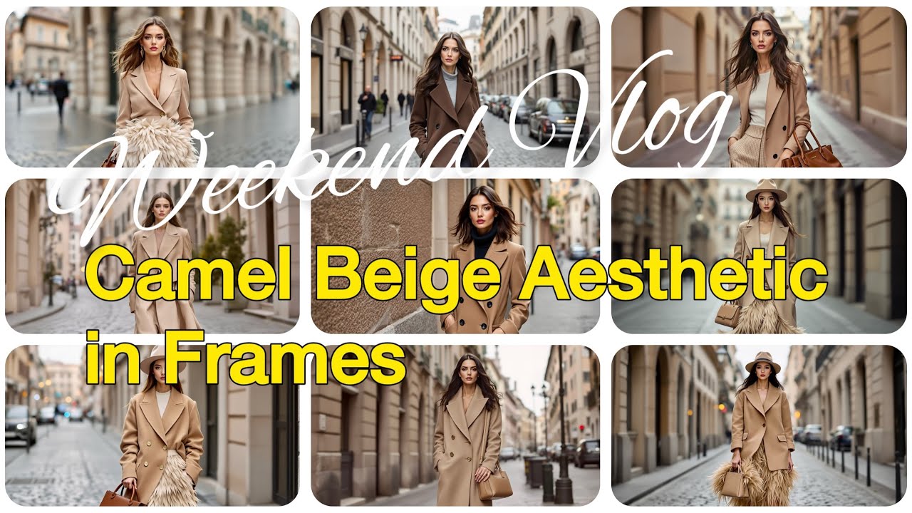 Camel Beige Aesthetic in Frames • Weekend Vlog