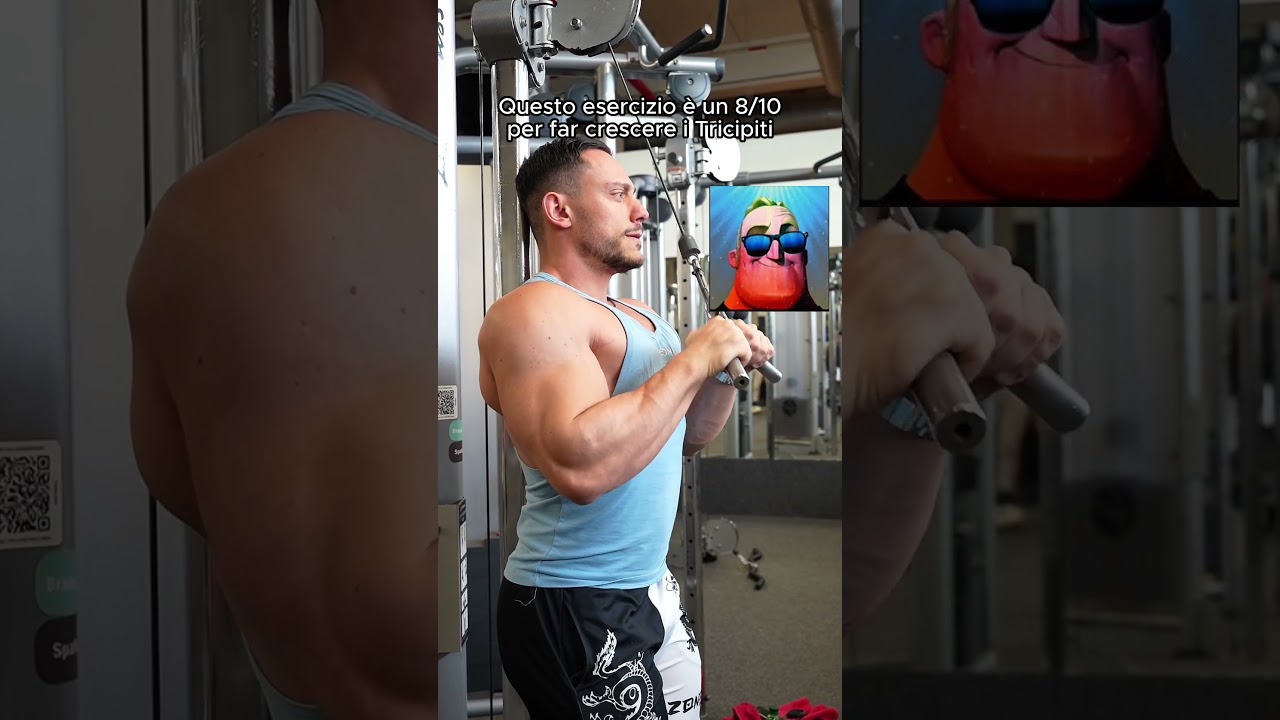 ECCO UN ESERCIZIO 10/10 PER I TRICIPITI 🥐 #bodybuilding #fitneess #gym