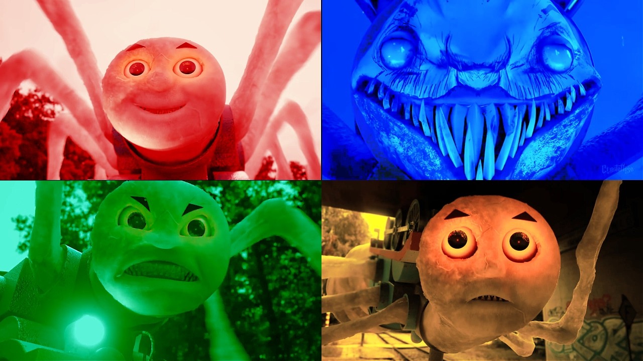 CHOO CHOO CHARLES EXE 🆚 TRAIN THOMAS EXE 🆚 CURSED THOMAS MONSTER ❄️TILES HOP