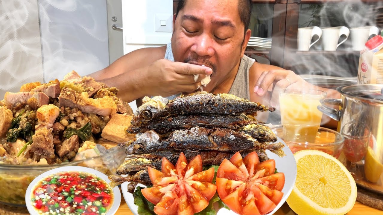MONGGO WITH LECHON!!! PRITONG GALUNGGONG!!! Filipino Food. Mukbang. Pinoy!