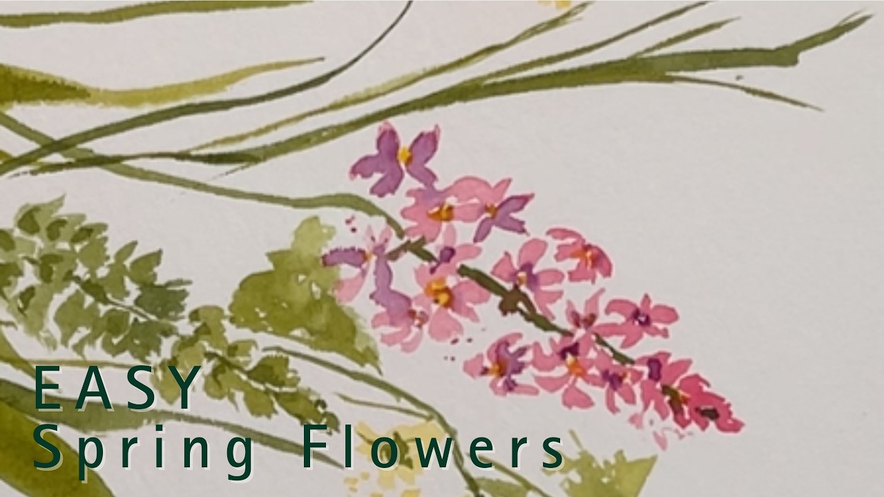 Easy Loose Watercolor Flowers | Botanical Art Tutorial