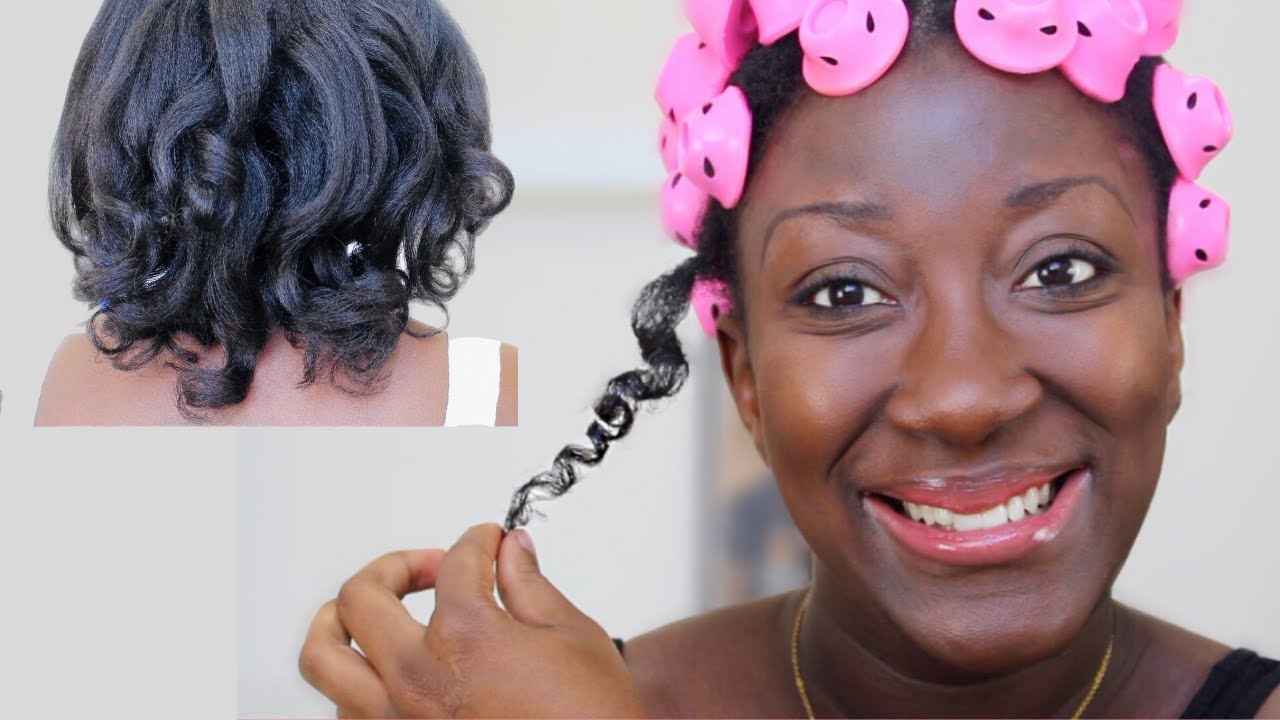 Magic Hair Rollers on thin fine 4c natural hair || Spoolies Hair curlers || Adede