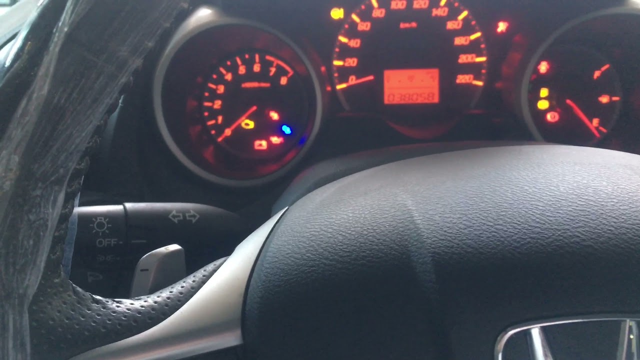 Luz azul acesa  no painel do Honda fit,Honda City…… ?!