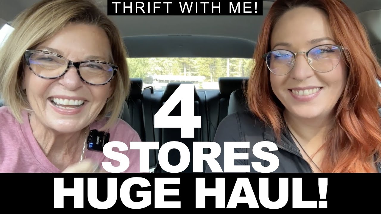 4 THRIFT STORES & WE FILLED THE CAR!