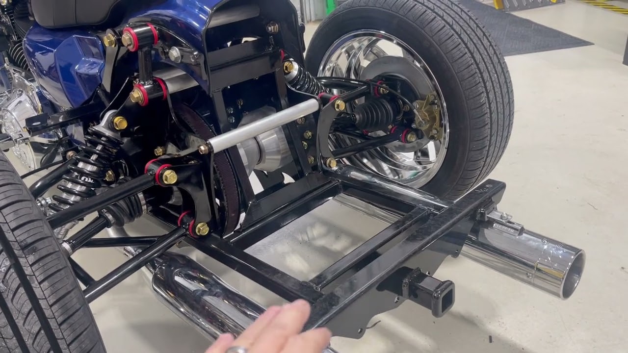 Kool Trikes North V25 - Вид с независимой задней подвеской (IRS)