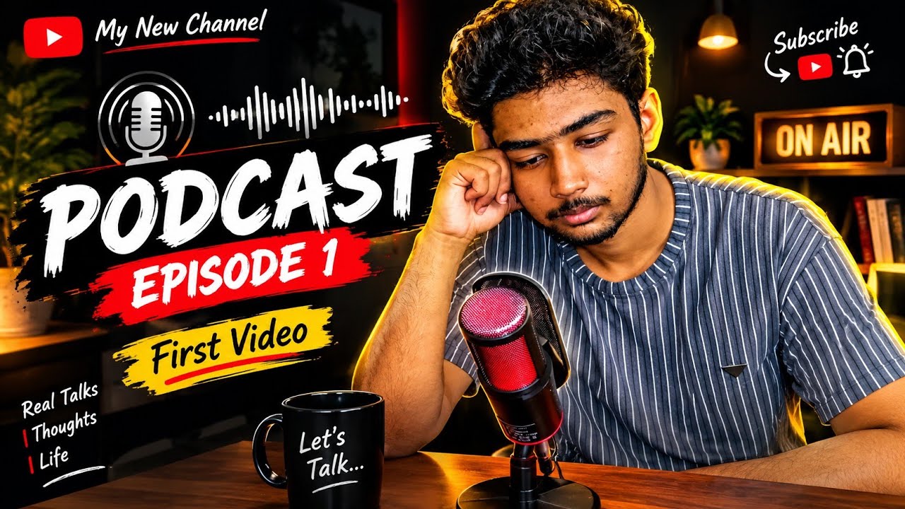 Mera Pehla Podcast! 🎙️ | New YouTube Channel Ki Pehli Video | Episode 1