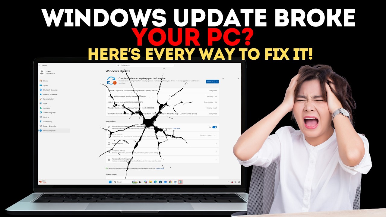 Windows Update BROKE Your PC? Here&rsquo;s Every Way to Fix It