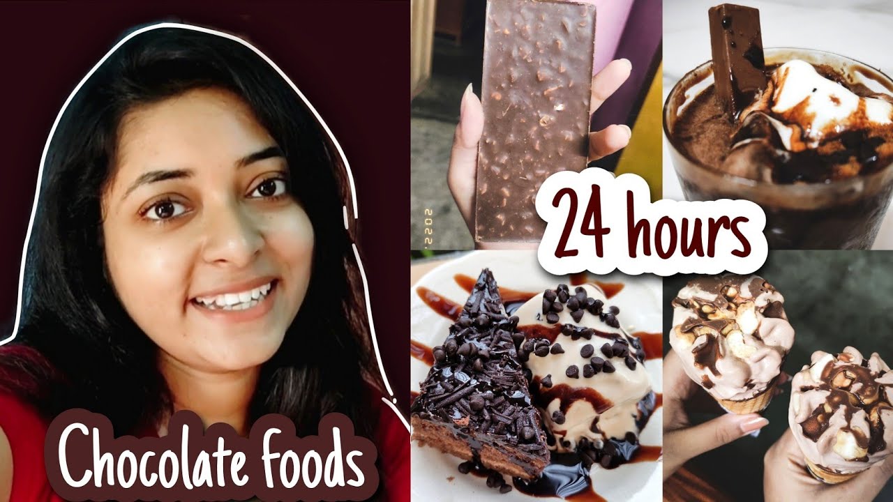 I only ate CHOCOLATE for 24 HOURS!! Snacking Station