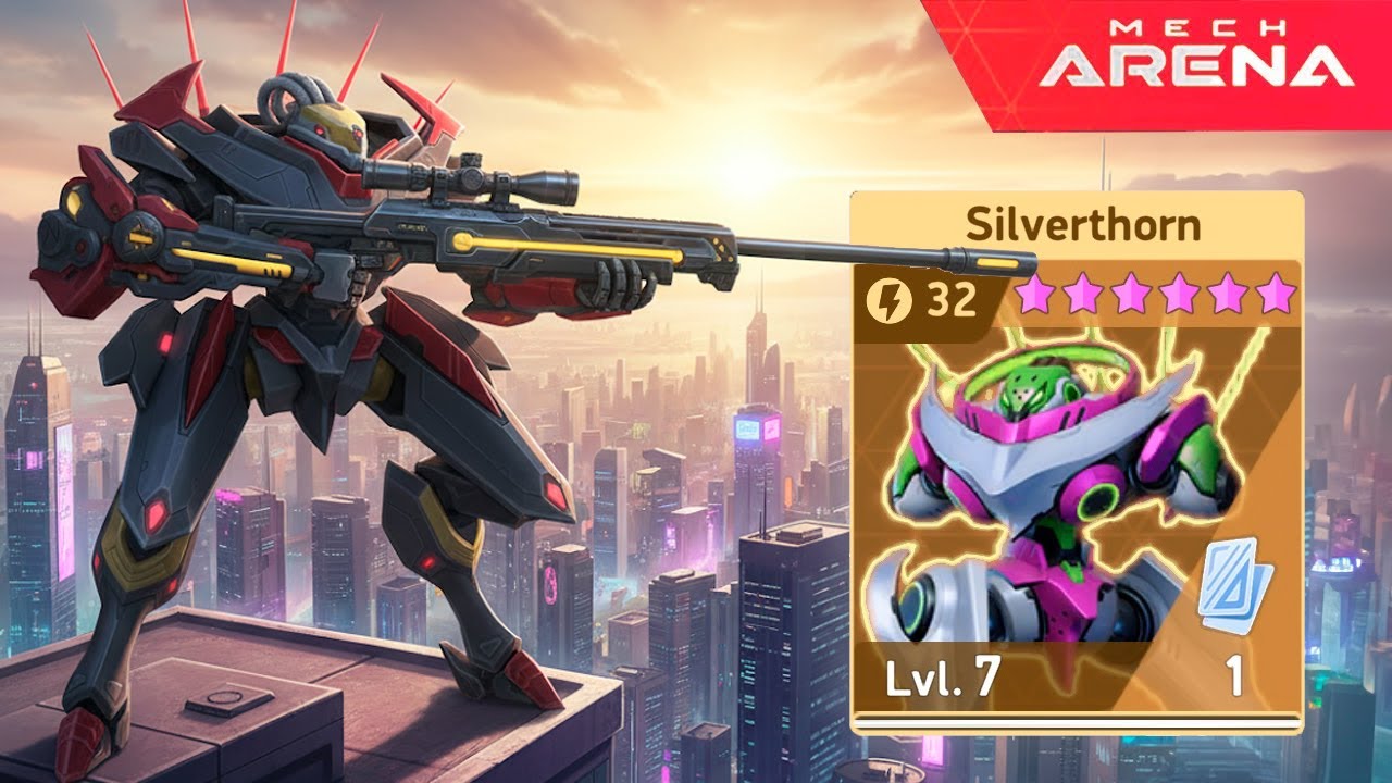 NEW Silverthorn Snipes Hard with Tetra Rifle - Mech Arena