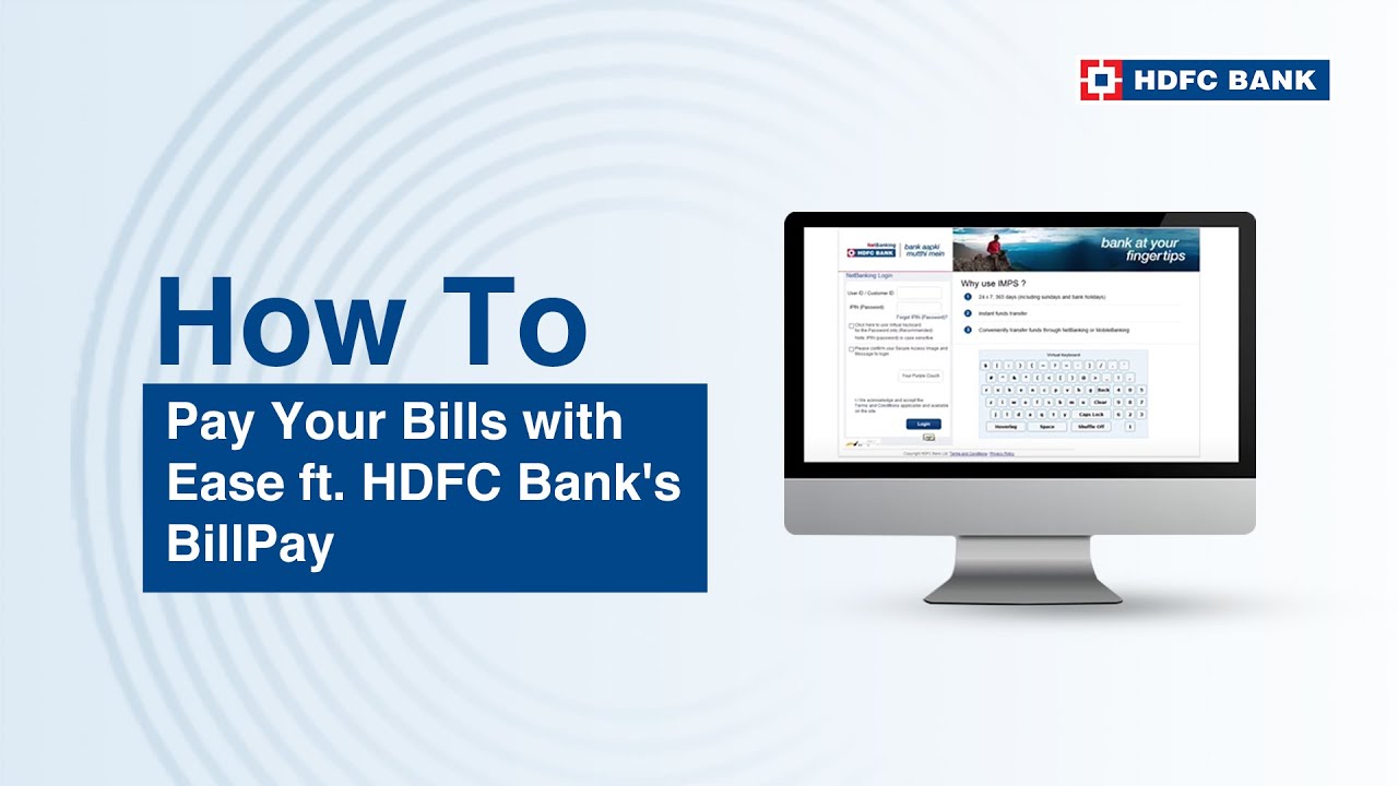 Pay Your Bills with Ease ft. HDFC Bank's BillPay | Easy Payments and Recharge