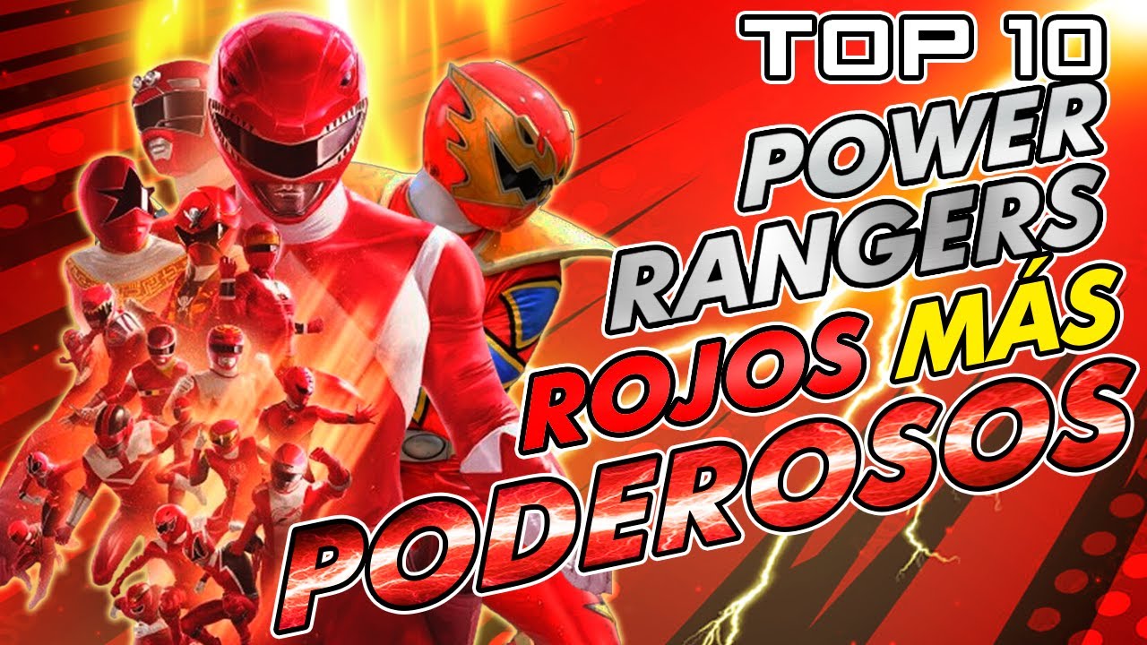 Top 10 | Rangers Rojos más PODEROSOS⚡Power Rangers