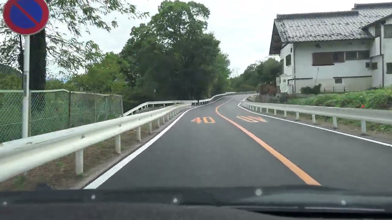 4K　群馬県みなかみ町→沼田市の国道291号　等速