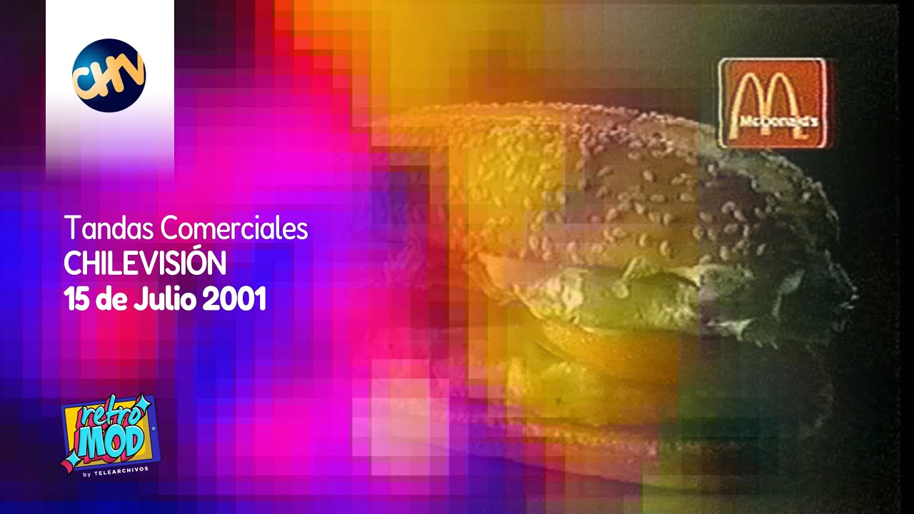 Tandas Comerciales Chilevisión (15 de Julio 2001)