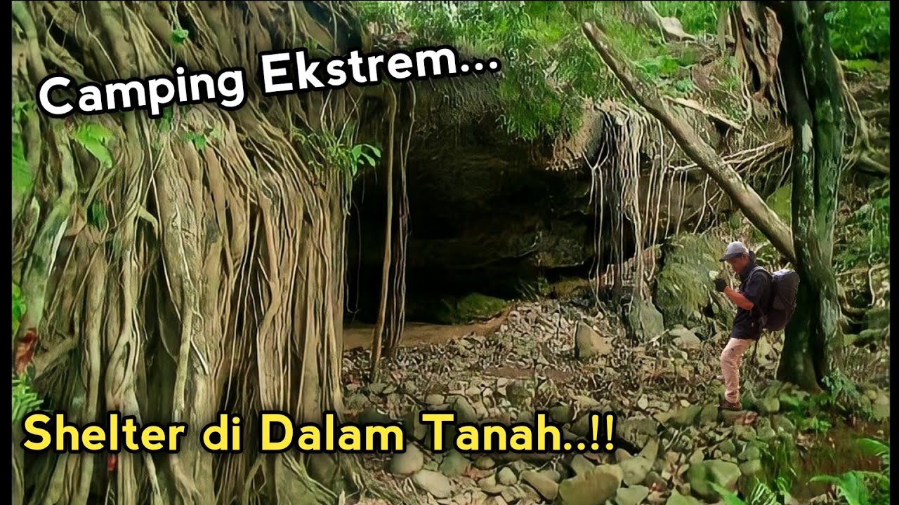 SOLO CAMPING SURVIVAL DI HUTAN • SHELTER DI DALAM TANAH • FISHING CAMP AND COOKING