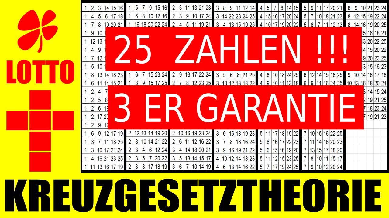 Lotto 6 aus 49 !!! 25 Zahlensystem mit mindestens 1 x 3er Garantie .... ( MELM in Aktion )