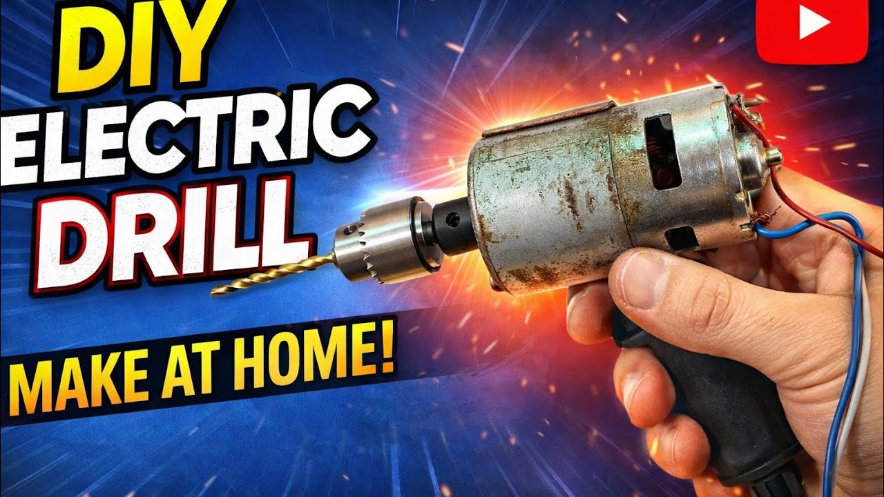 How_turn _Old motor_into a powerful_Drill At Home