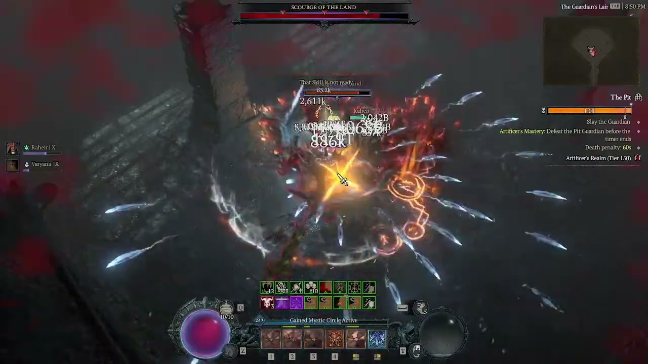 Diablo 4 spiritborn pit 150 run (close run)