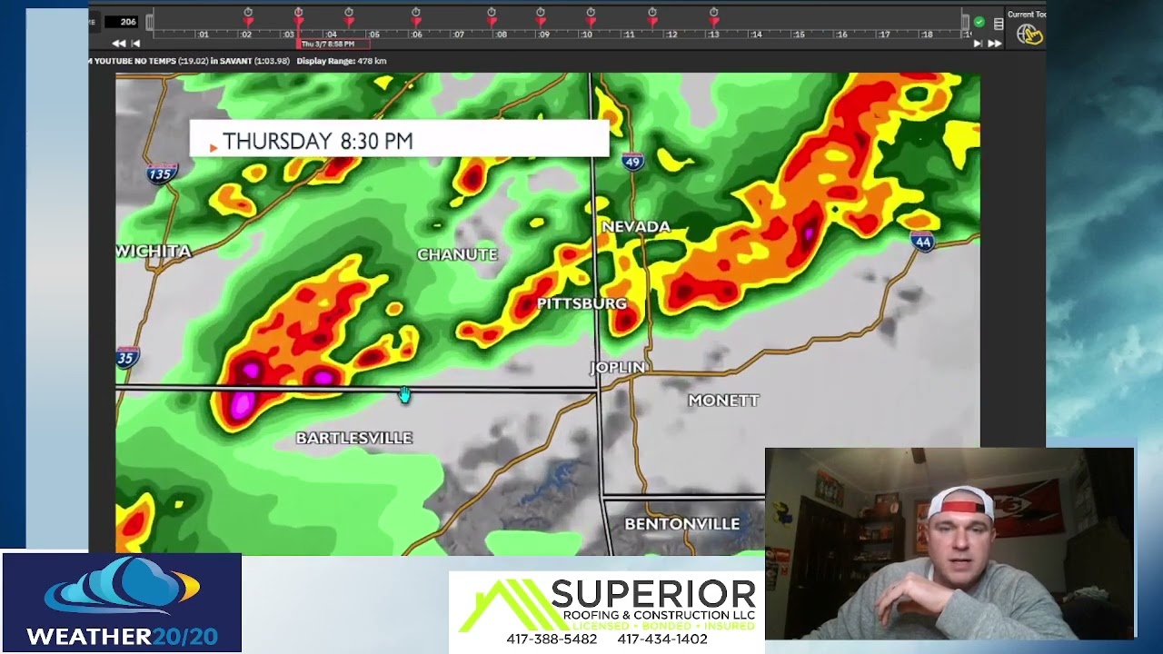 Severe threat this evening. MO, KS, OK & TX.