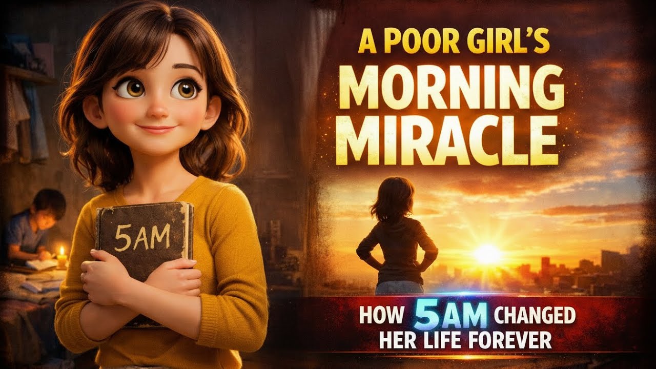 Become a Morning PERSON in 5 SIMPLE Steps I A Poor Girl Motivational Story
