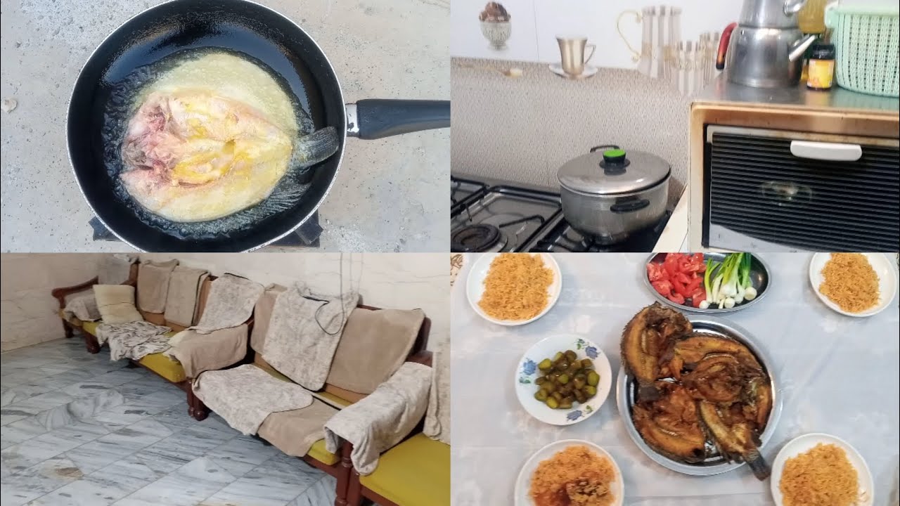 روتين يوم جمعة 🤍🌼 غسلت چراچف القنفات 🧼🧽 و سويت الغدا سمج 🐟 أن شاء الله يعجبكم ♥️