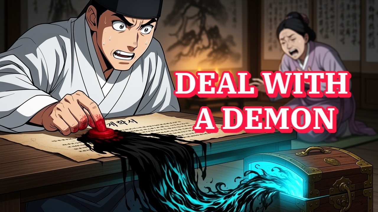 I Sold My Shadow for Gold: The Dark Price of Greed in Joseon 👹💰#bedtimestory #koreanfolklore