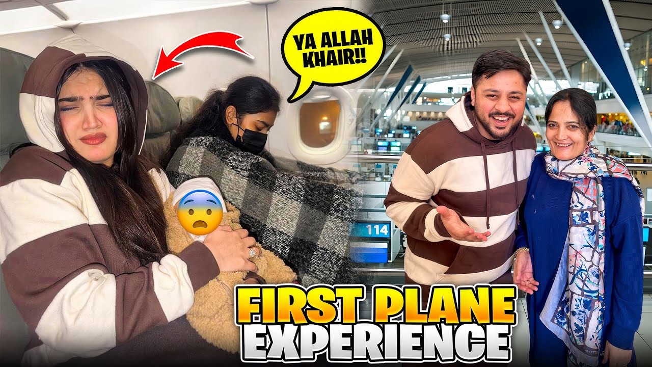 BAJI KA FIRST PLANE EXPERIENCE ✈️ | Dar Sy Bura Hal Hogya 😭 | Karachi Phounch Gaye 😍