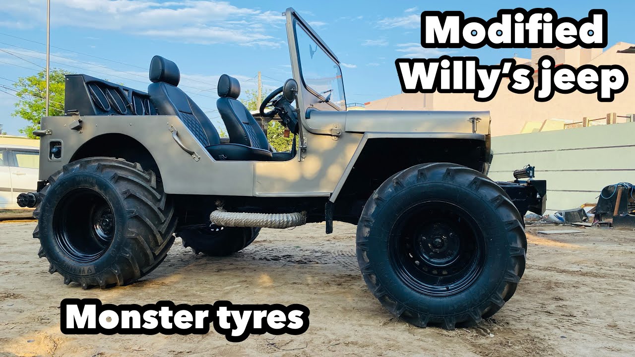 Modified willy&rsquo;s jeep | open jeep | low rider | Mandi dabwali | modified club