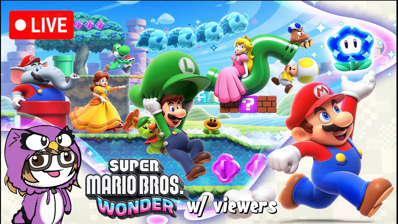 Super Mario Bros. Wonder Playthrough w/ viewers! (Part 1) #shorts