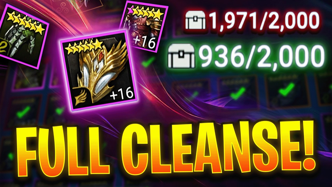 GEAR CLEANSE MASTERCLASS! This Account Has TOO MUCH Bad Gear | Raid Shadow Legends Guide