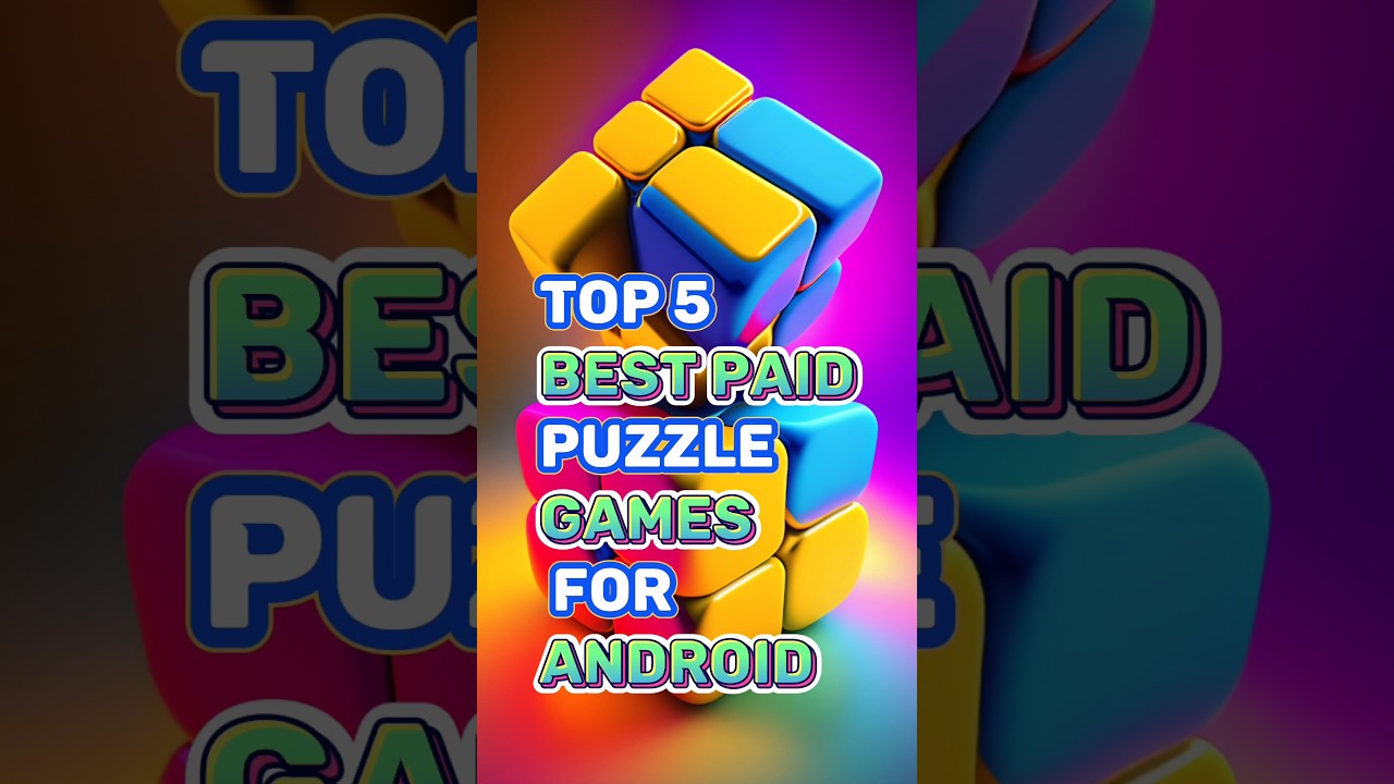 Top 5 Best paid puzzle games for android #shorts