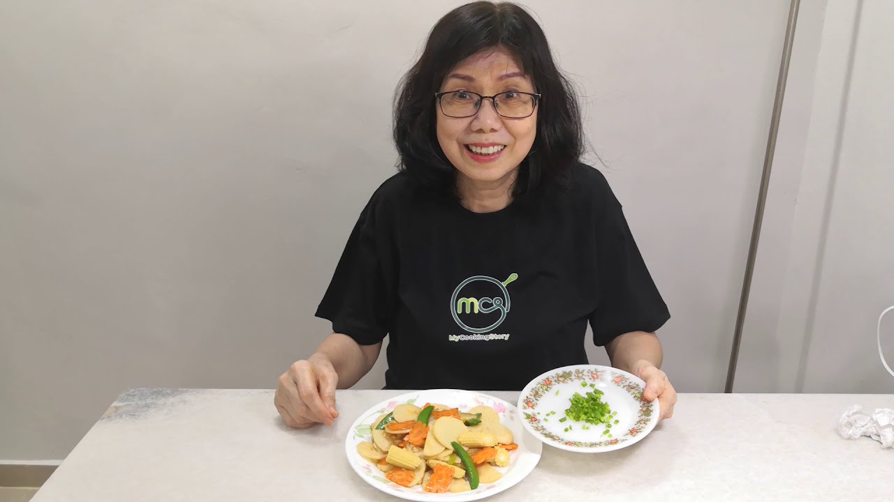 2 ways Stirfry Arrowhead Vegetable (NgaKu) -Vegetarian/Halal dish