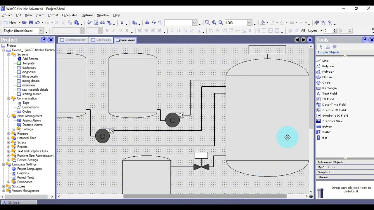 HMI 7 ( overview screen )