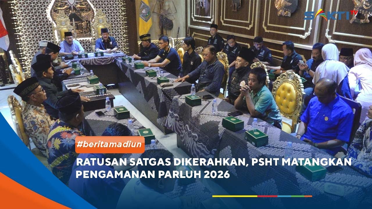 MADIUN - Ratusan Satgas Dikerahkan, PSHT Matangkan Pengamanan PARLUH 2026