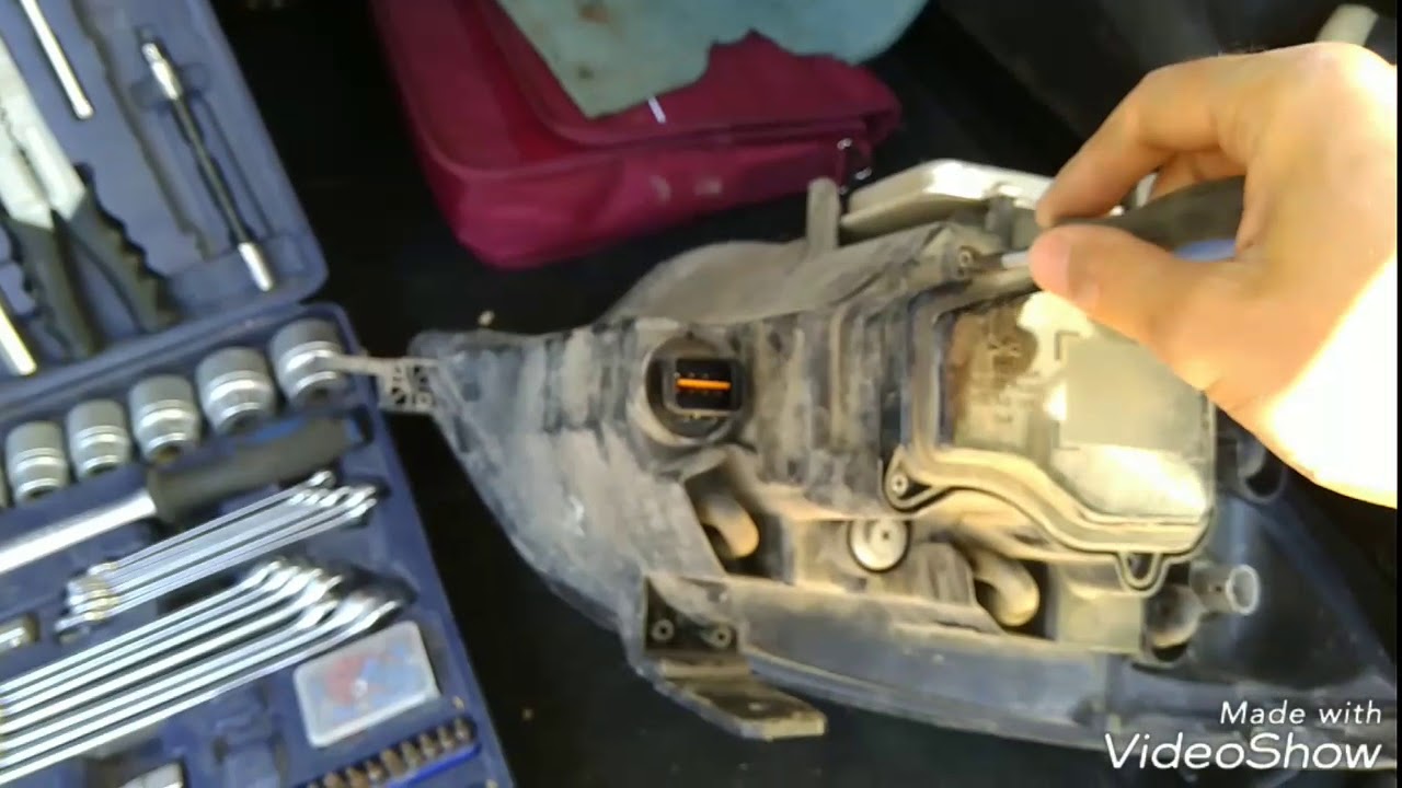Замена ламп ксенон Opel Antara